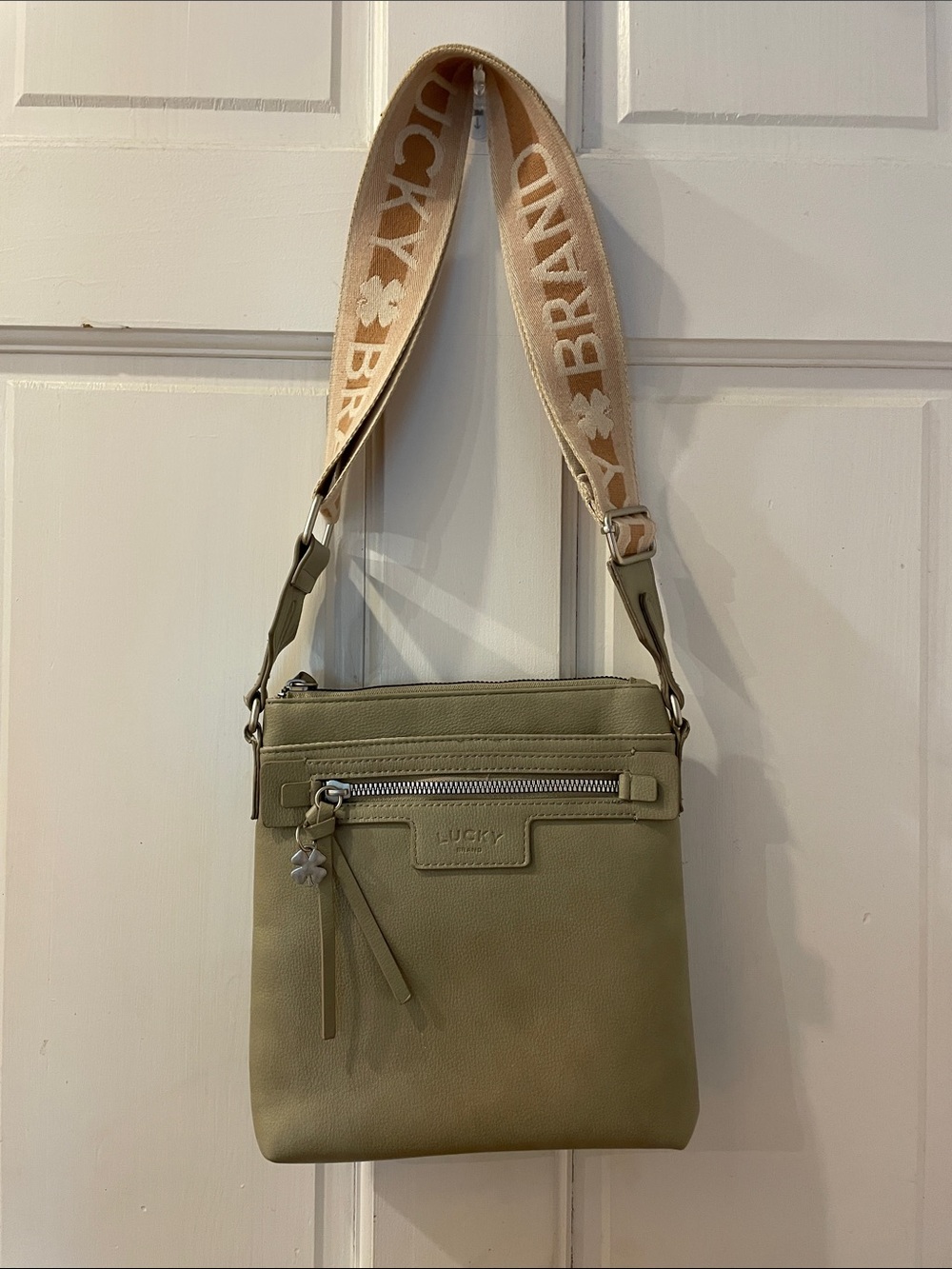 Lucky Brand Tan Crossbody with Branded Tan Strap